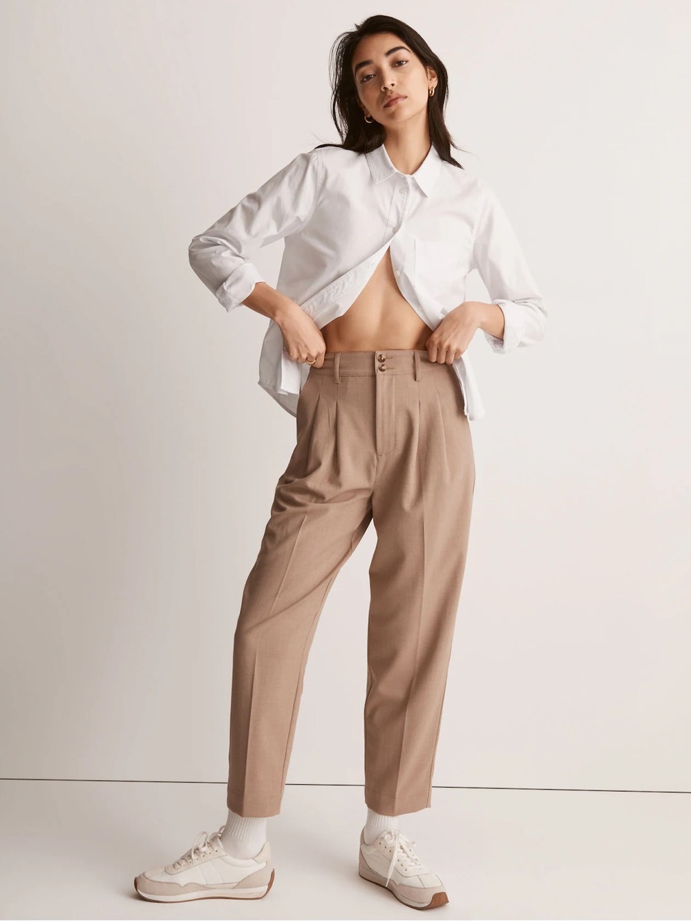 Madewell Pleated Tapered Pants Size 10 NWT